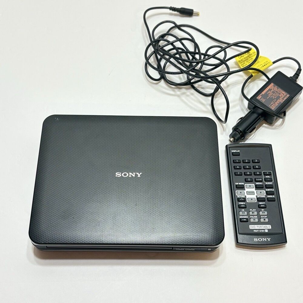Sony DVP-FX730 Portable DVD Player (7") Working With Remote And Car Power Cord